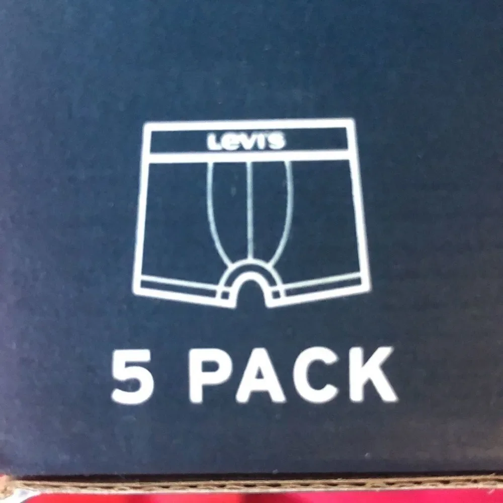 LEVI’S M 5pk Multicolored Cotton Boxer Briefs